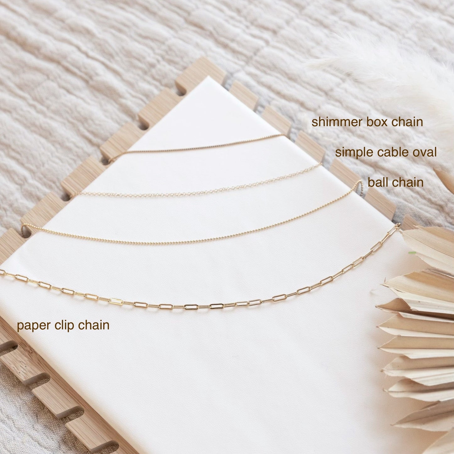 charm bar CHAIN - heavy paperclip chain